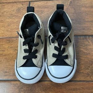 Tan toddler Converse